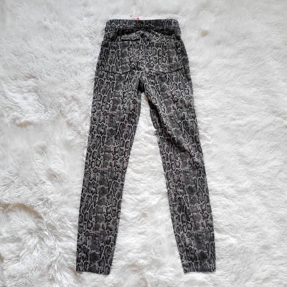 Spanx Jean-Ish Ankle Leggings Women's SkinnyHigh-Rise Snakeskin Print Stretch-XS - Picture 5 of 10